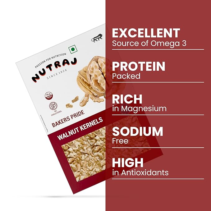 Nutraj Bakers Pride Walnut Kernels, 250g - Image 4