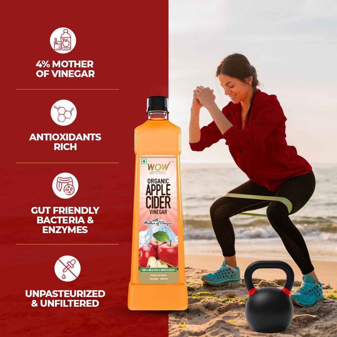 WOW Raw Apple Cider Vinegar - 400 ml - Image 6