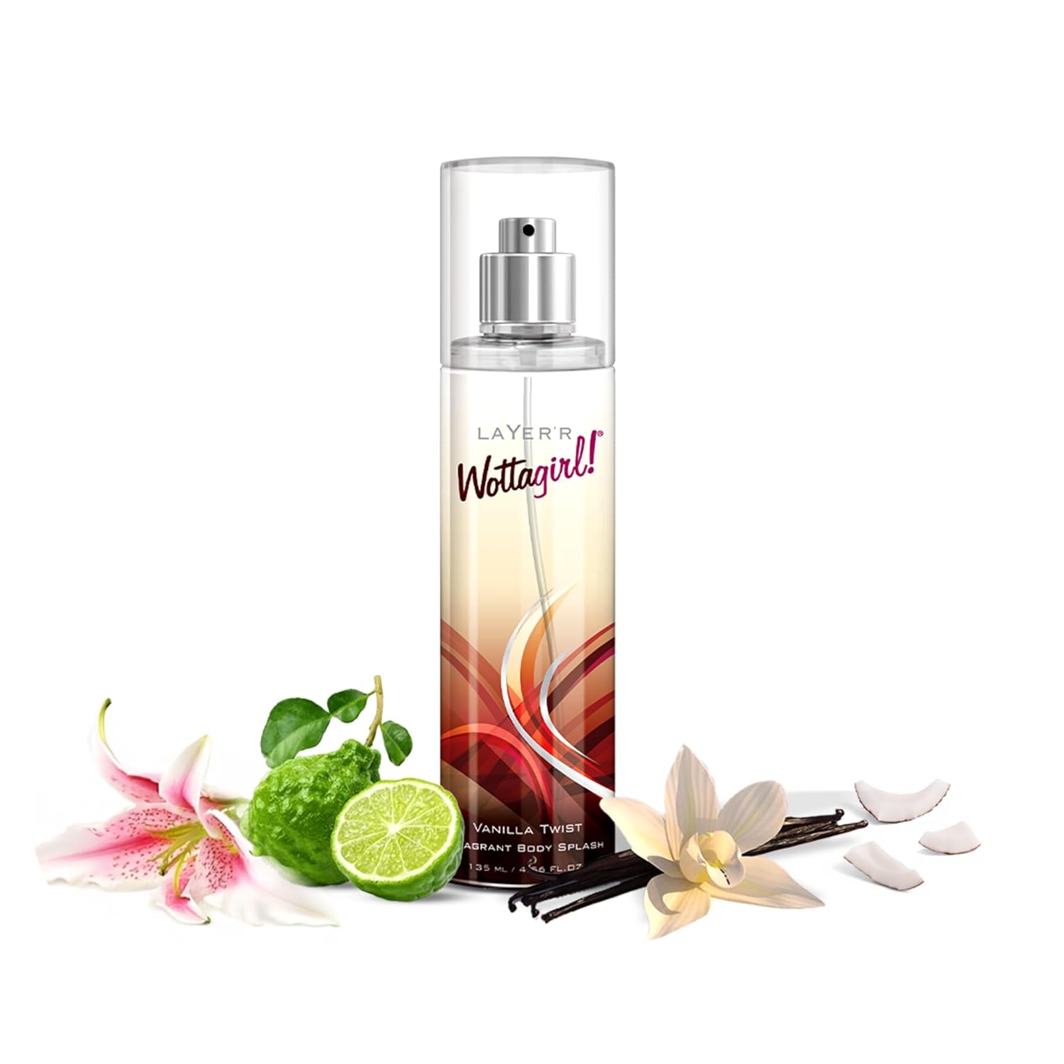 Layer'r Wottagirl Vanilla Twist Body Splash 135ml - Image 1