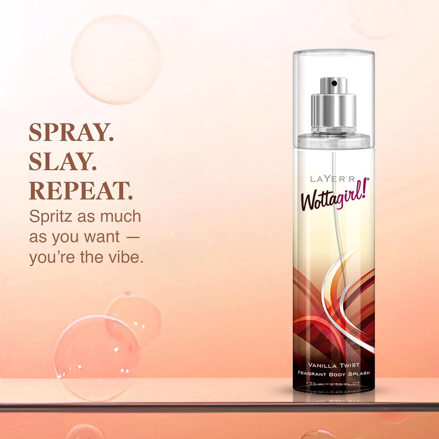 Layer'r Wottagirl Vanilla Twist Body Splash 135ml - Image 4