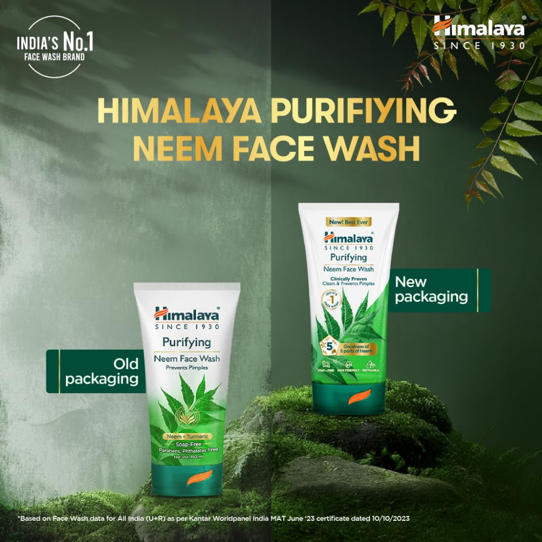 Himalaya Purifying Neem Face Wash|Clears and Prevents Pimples & Acne|Made with 5 parts of Neem|New & Best Ever clinically Proven formula|Gently Cleanses|For men and women|150 ml - Image 6
