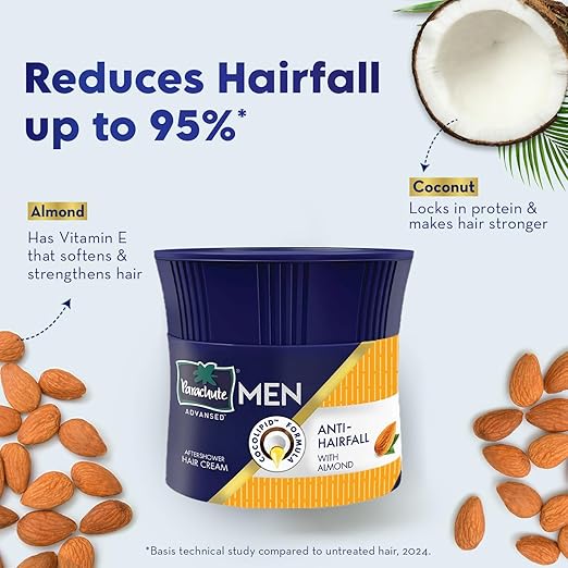 Parachute Advansed Men Hair Cream, Anti-Hairfall, 100 gm - Image 5