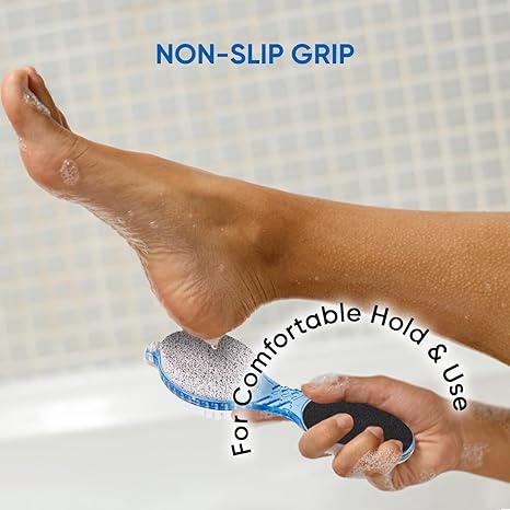 VEGA 4 in 1 Feet Pedicure Tools with Foot Scrubber, Pumice Stone, Foot Rasp and Black Emery for Home Foot Care, Soft Care | Foot File Callus Remover - Multi Purpose Pedicure & Manicure Tool - Image 6