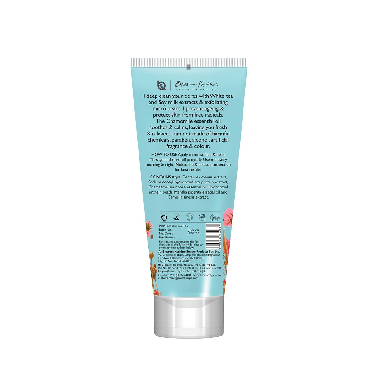 Aroma Magic Everyday Pollution Defence White Tea & Chamomile Face Wash| with Soya Milk Extracts| All Skin -100 ml Pack Of 1 - Image 3