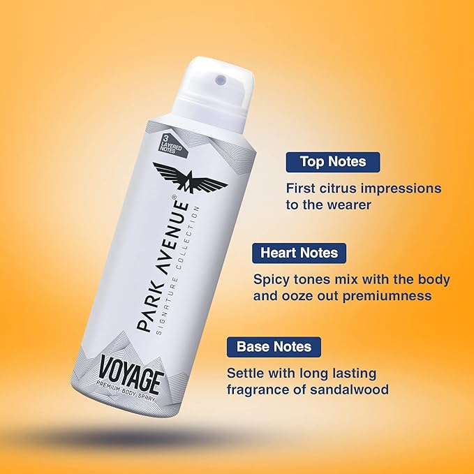 Park Avenue Signature Voyage Deodorant Spray For Men,150Ml - Image 3