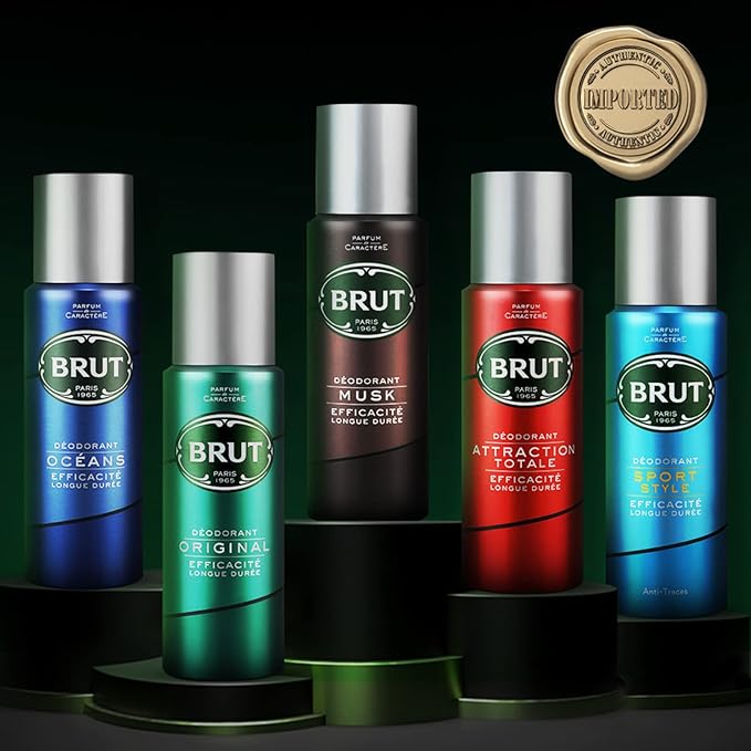 Brut Sport Style Deodorant Body Spray for Men, Masculine Long-Lasting Deo with Refreshing, Athletic Fragrance, Imported (200ml) - Image 4