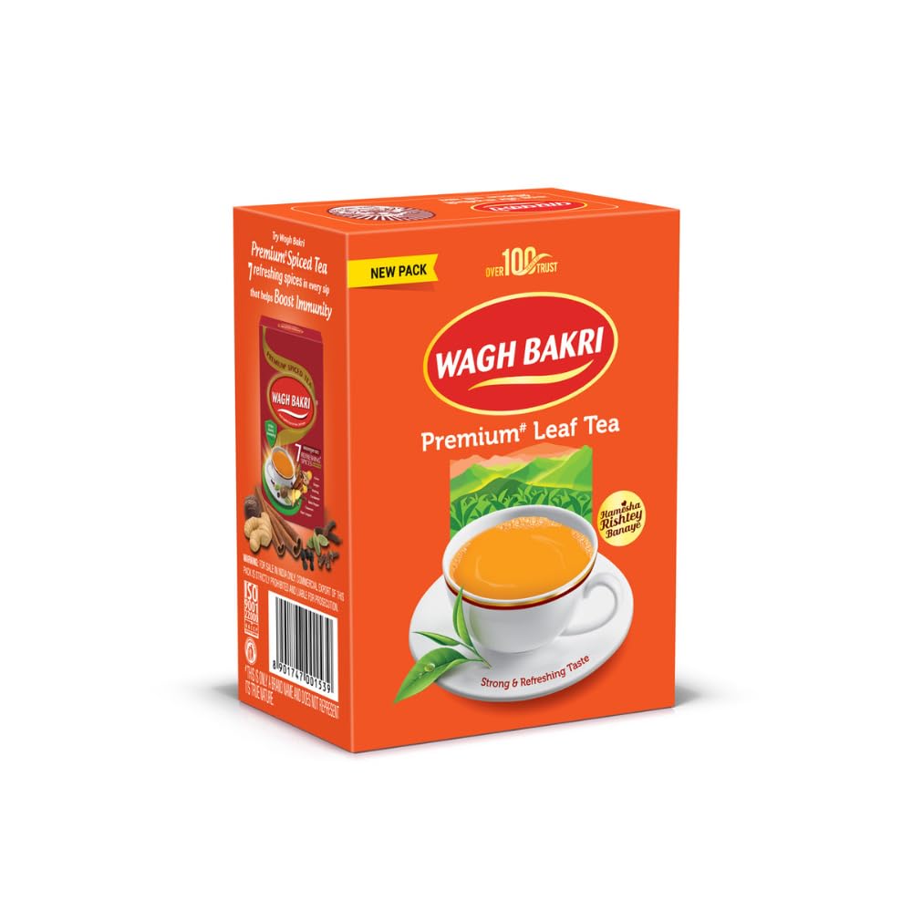 Wagh Bakri Leaf Tea Carton Pack, 250 Grams -Assam - Image 2