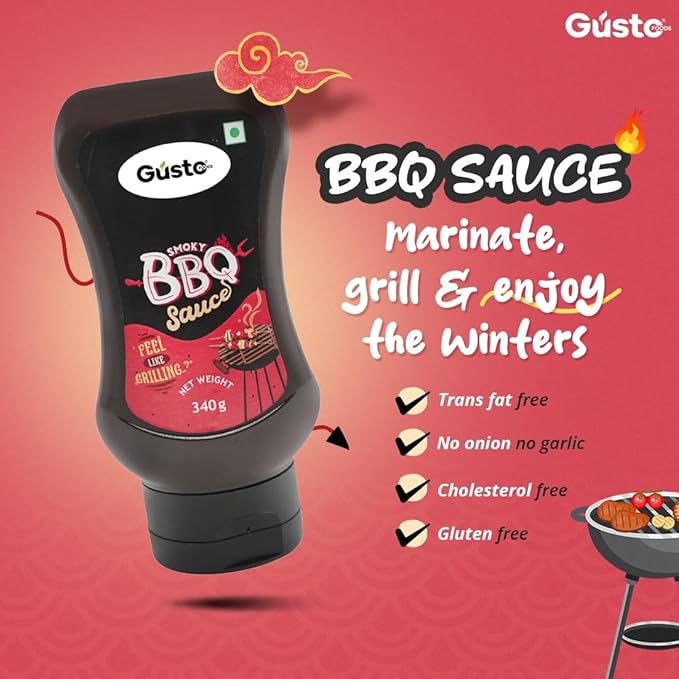 Gusto Foods Spicy Smokey Barbeque Sauce (340g) - Image 4