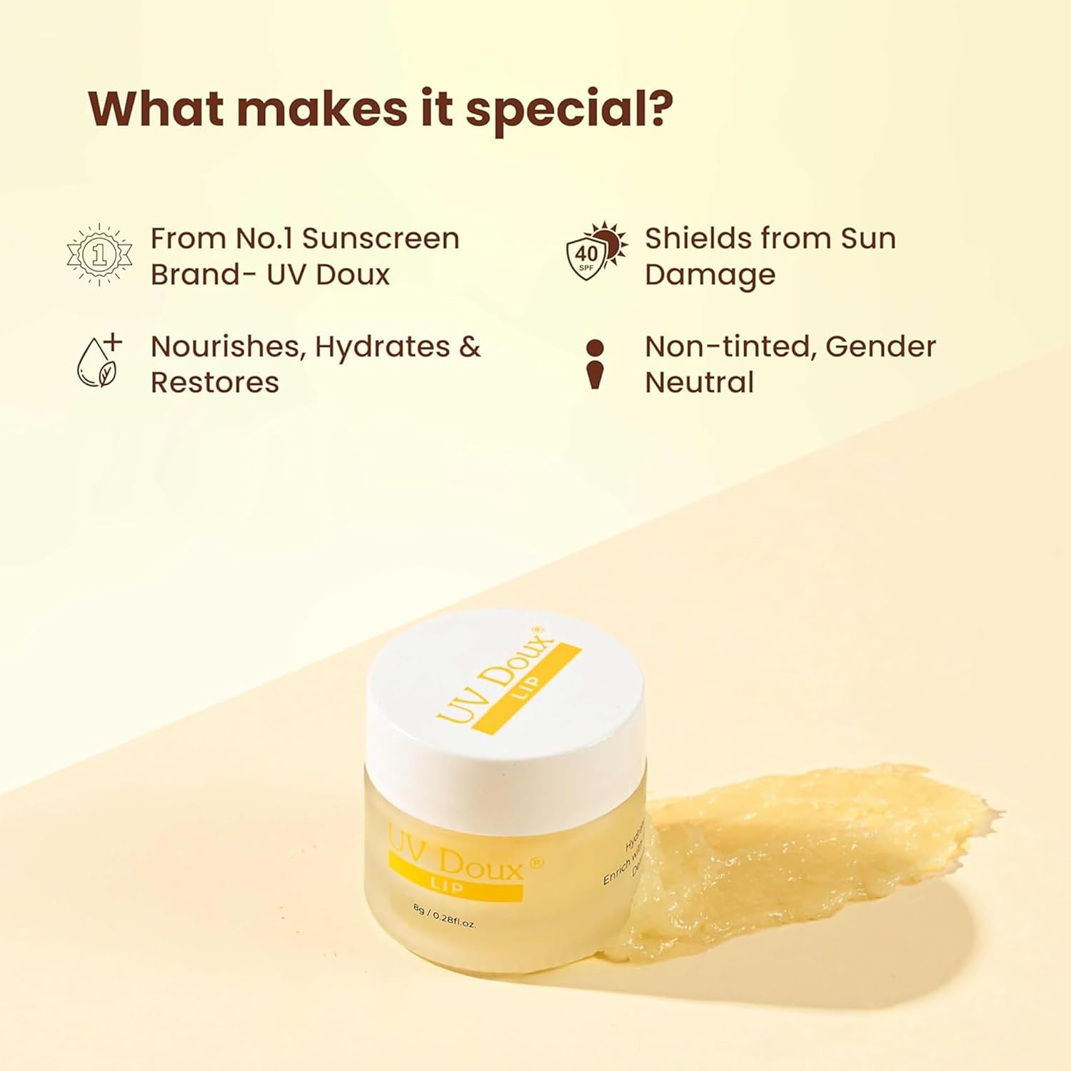 UV Doux Lip Lightening Balm SPF 40 PA++ - Image 3