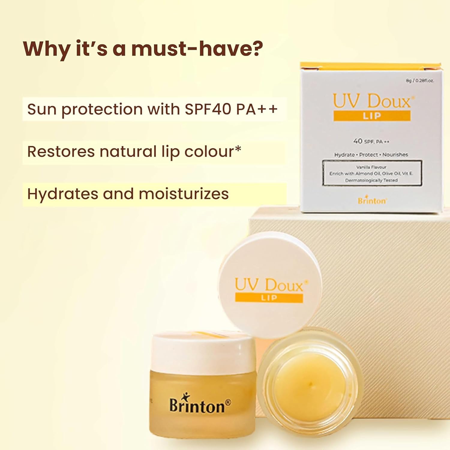 UV Doux Lip Lightening Balm SPF 40 PA++ - Image 4