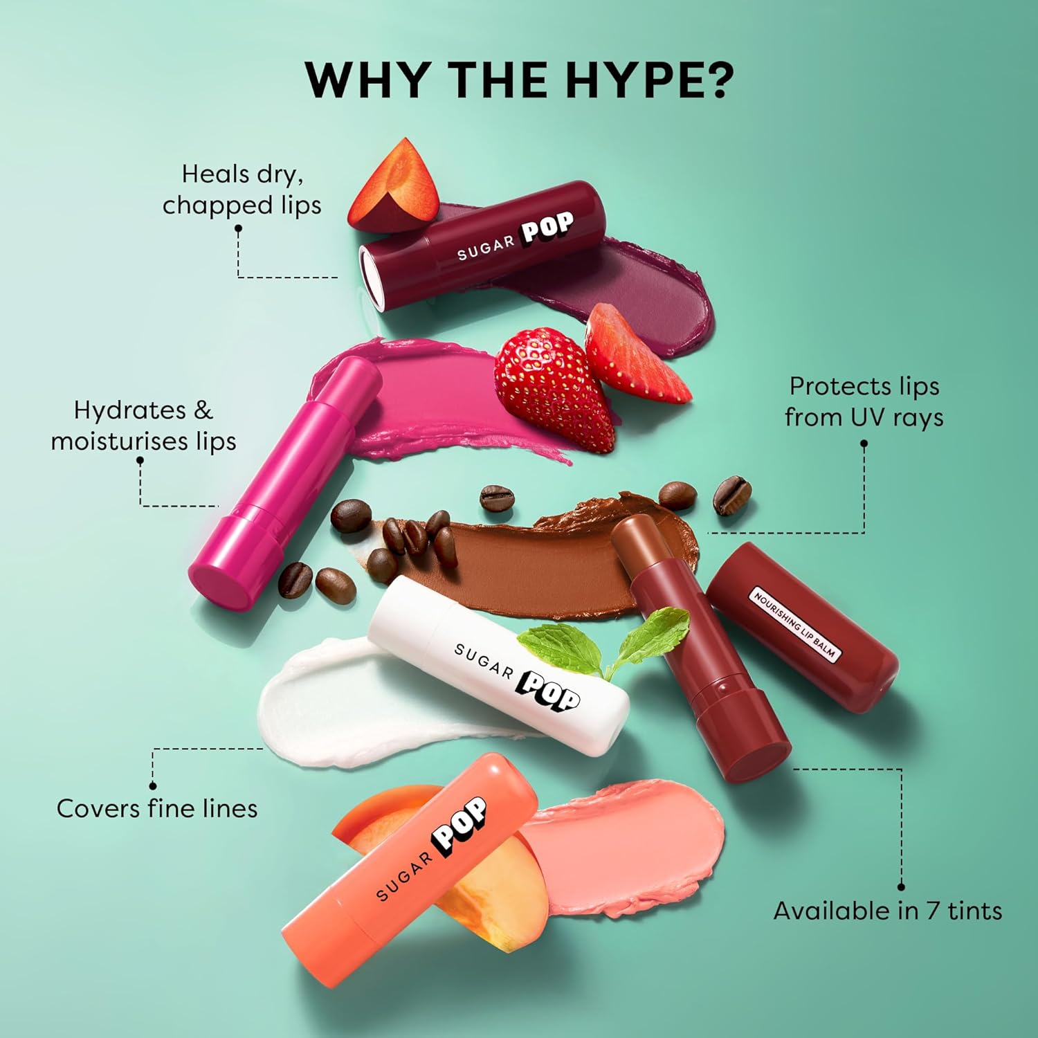SUGAR POP Nourishing Lip Balm Castor Oil - Image 5