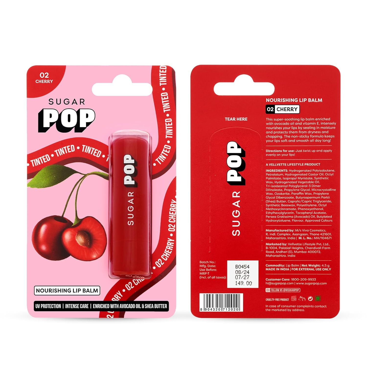 SUGAR POP Nourishing Lip Balm Castor Oil - Image 8