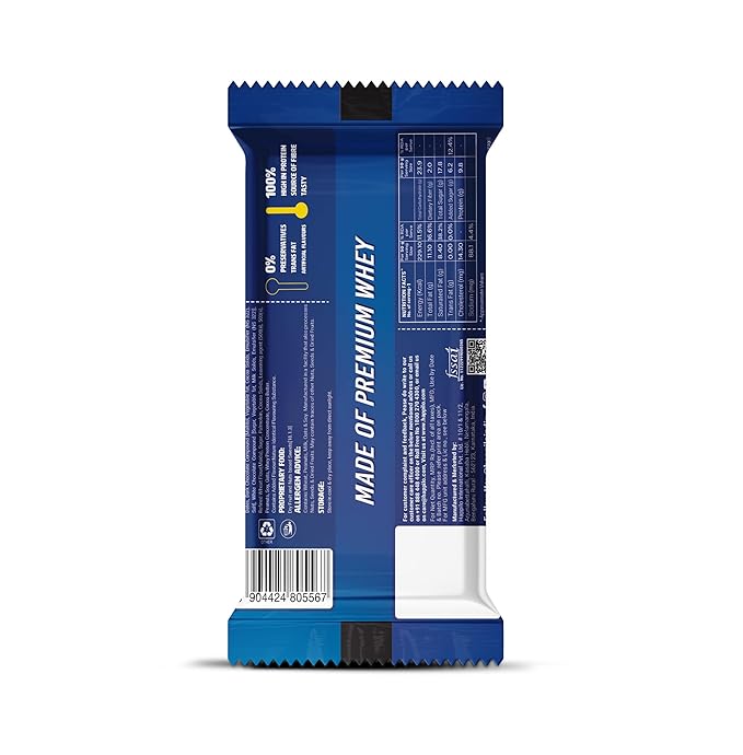 Happilo Premium Cookies & Cream Protein Bar 50g - Image 2