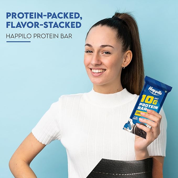 Happilo Premium Cookies & Cream Protein Bar 50g - Image 6
