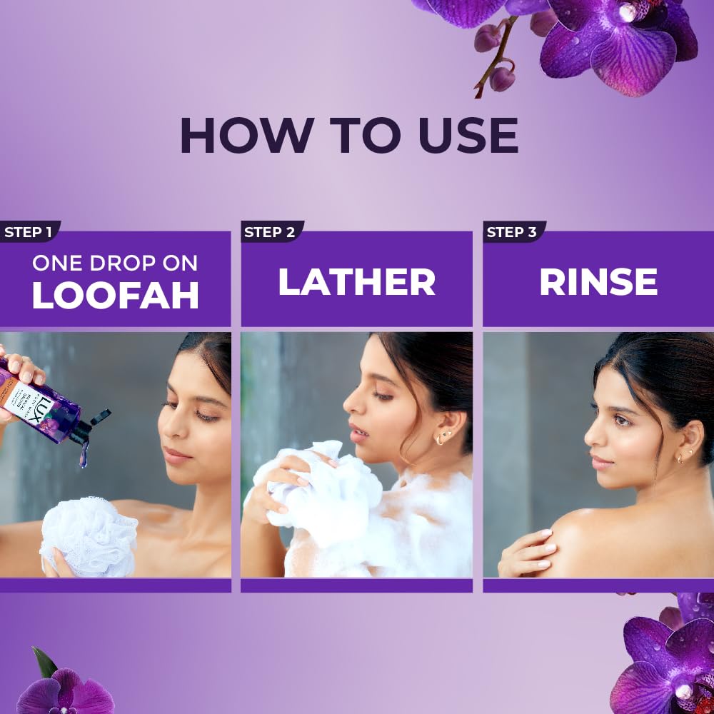 Lux Magical Orchid bodywash with Black Orchid & Juniper Oil 245 ml - Image 5
