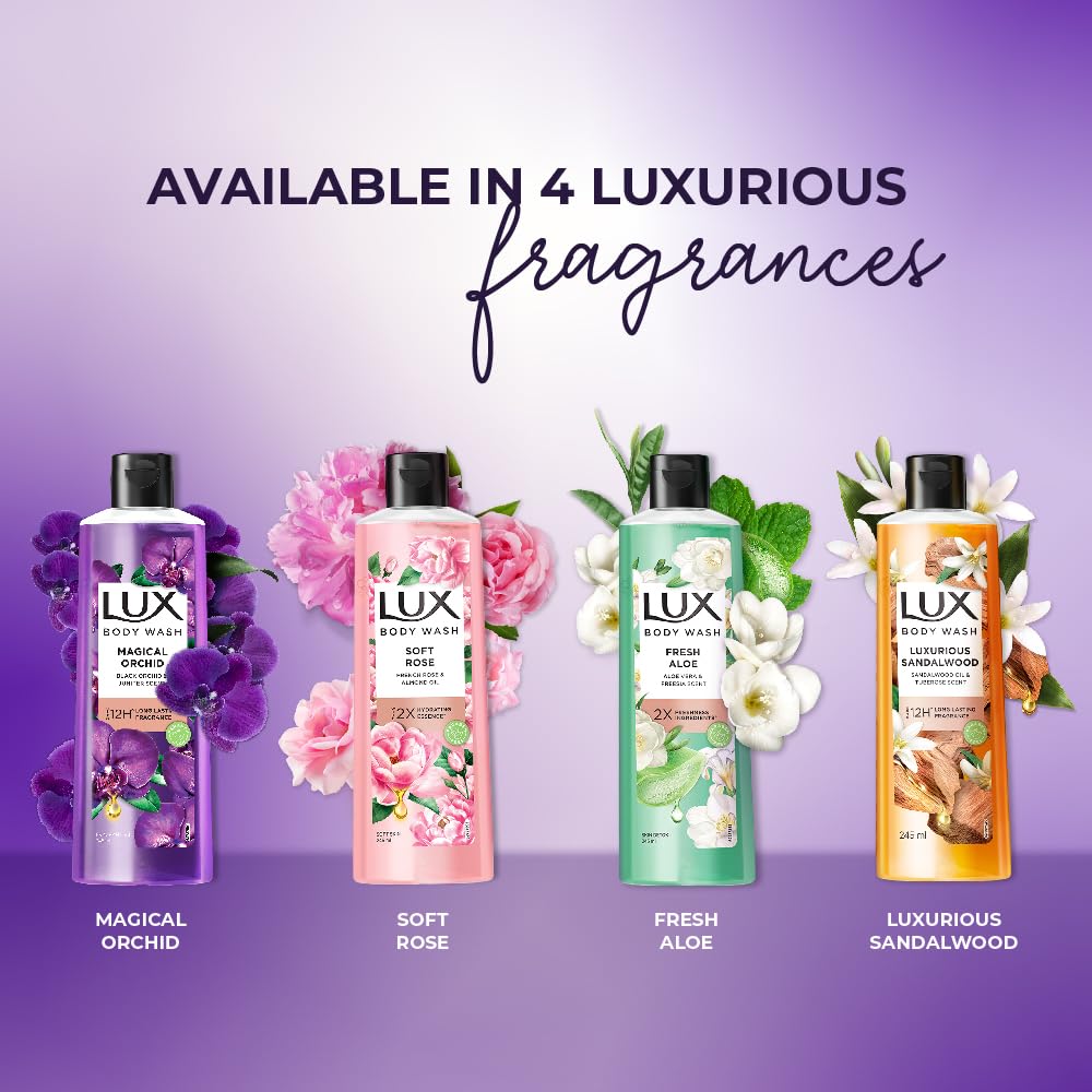 Lux Magical Orchid bodywash with Black Orchid & Juniper Oil 245 ml - Image 7