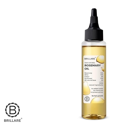 BRILLARE Rosemary Hair Oil for Healthy Hair, 100ml - Image 5