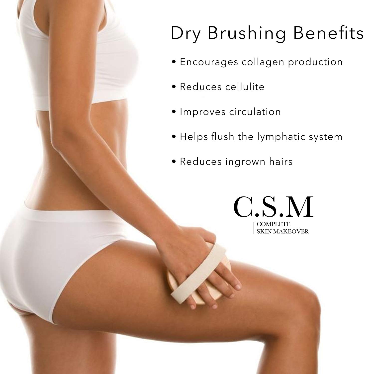C.S.M. Body Brush for Wet or Dry Brushing - Image 2
