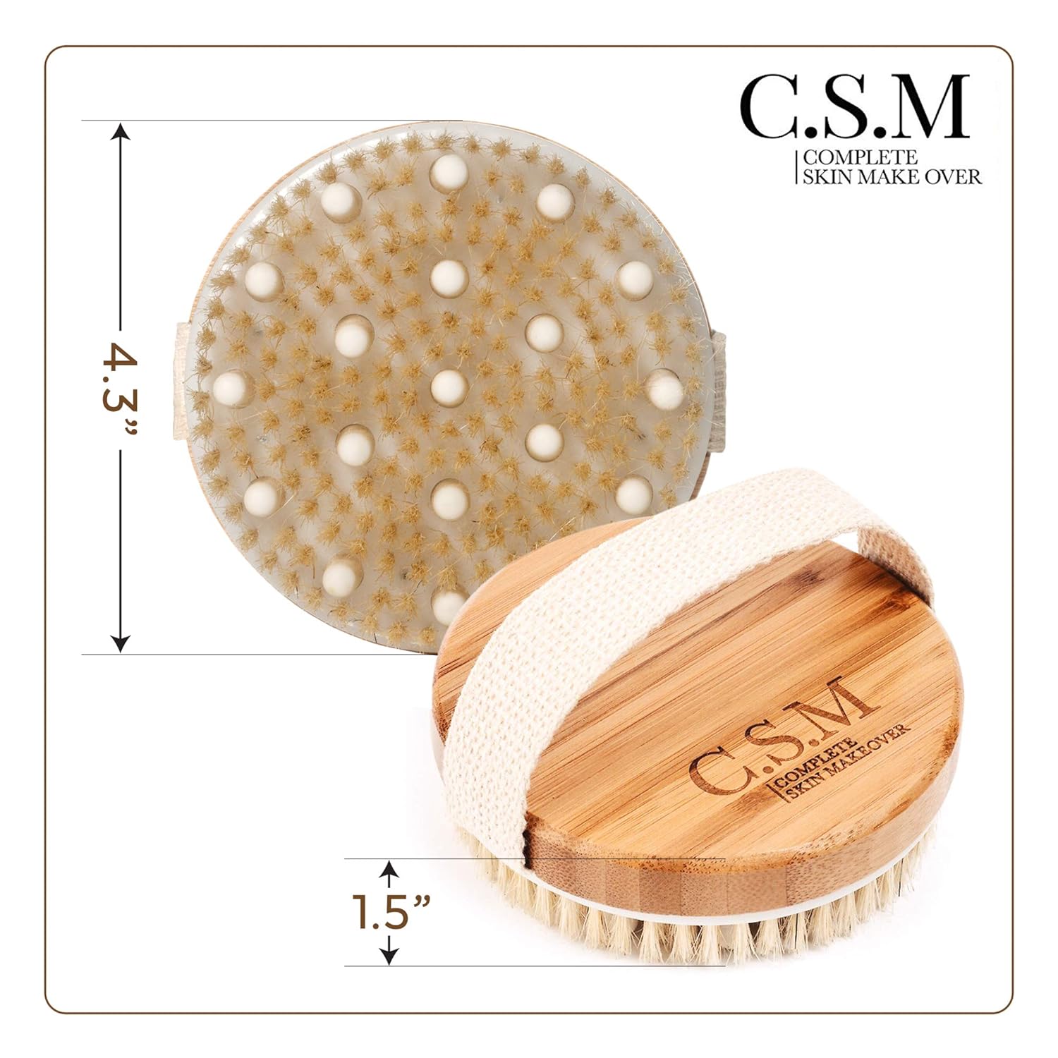 C.S.M. Body Brush for Wet or Dry Brushing - Image 6