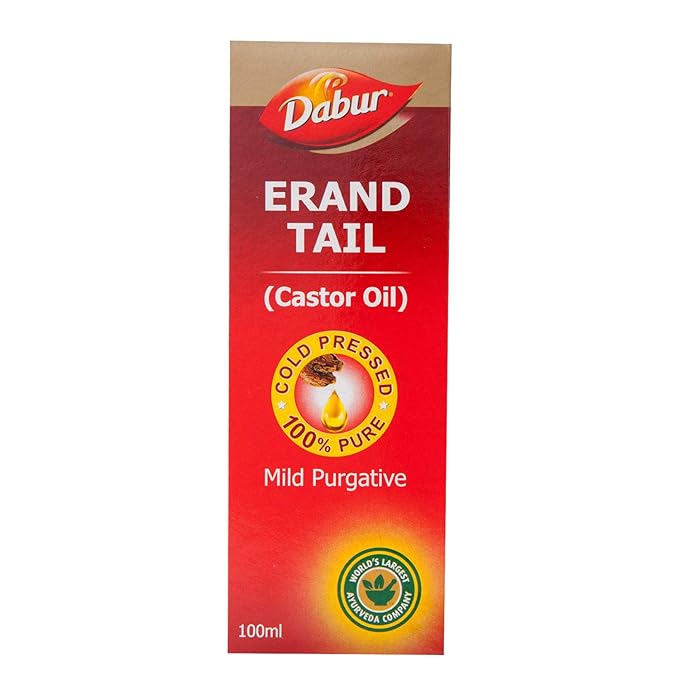 Dabur Erand Tail: 100% Pure Cold Pressed Castor Oil -100ml - Image 5