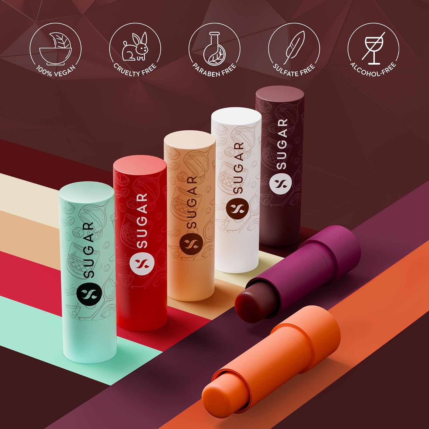 SUGAR Cosmetics Tipsy Lips Moisturing Balm with Vitamin E, Shea Butter and Jojoba Oil - Image 3