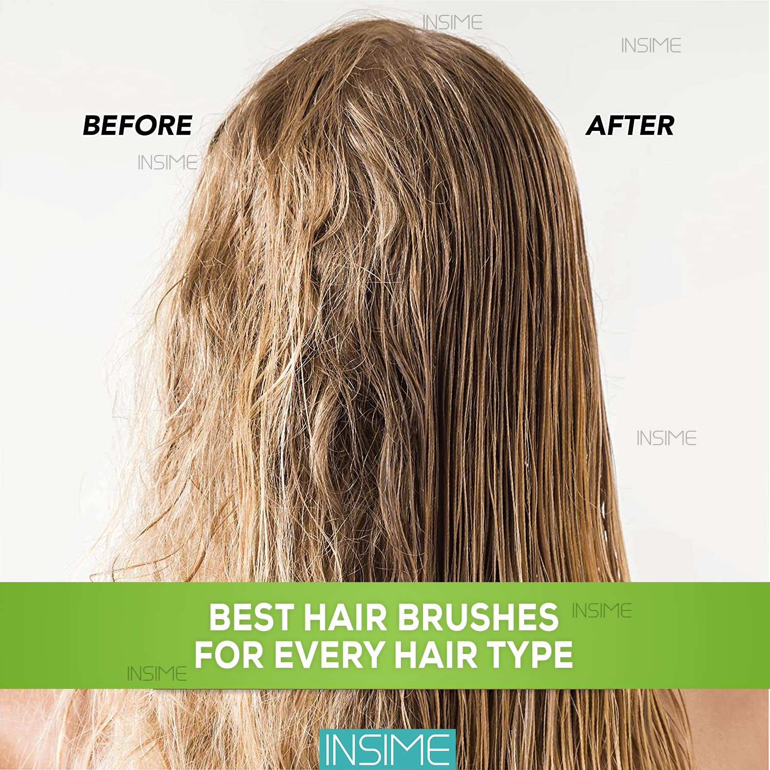 INSIME Wooden hair brush for Women & Me - Image 5