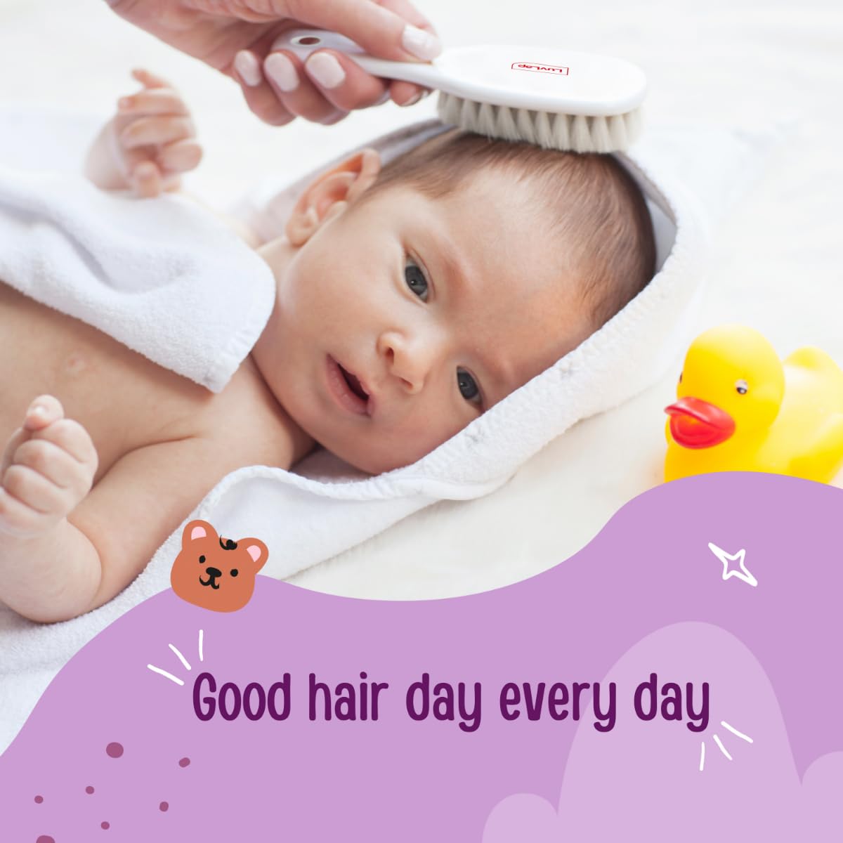 LuvLap Elegant Baby Comb & Brush Set - Image 6