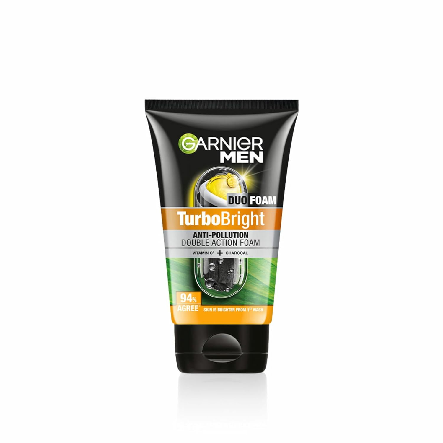 Garnier Men, Face Wash, Brightening & Anti-Pollution, TurboBright Double Action, 100 g - Image 1