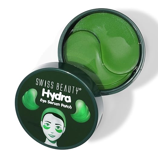 Swiss Beauty Hydra Anti Wrinkle Eye Serum Patch for dark circles Shade- Aloevera, 60 Pcs - Image 1