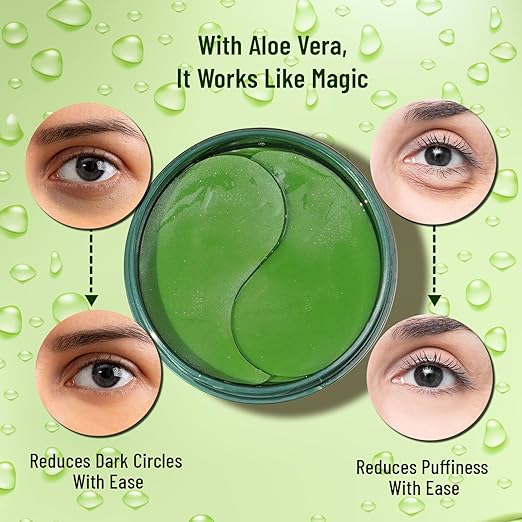 Swiss Beauty Hydra Anti Wrinkle Eye Serum Patch for dark circles Shade- Aloevera, 60 Pcs - Image 4