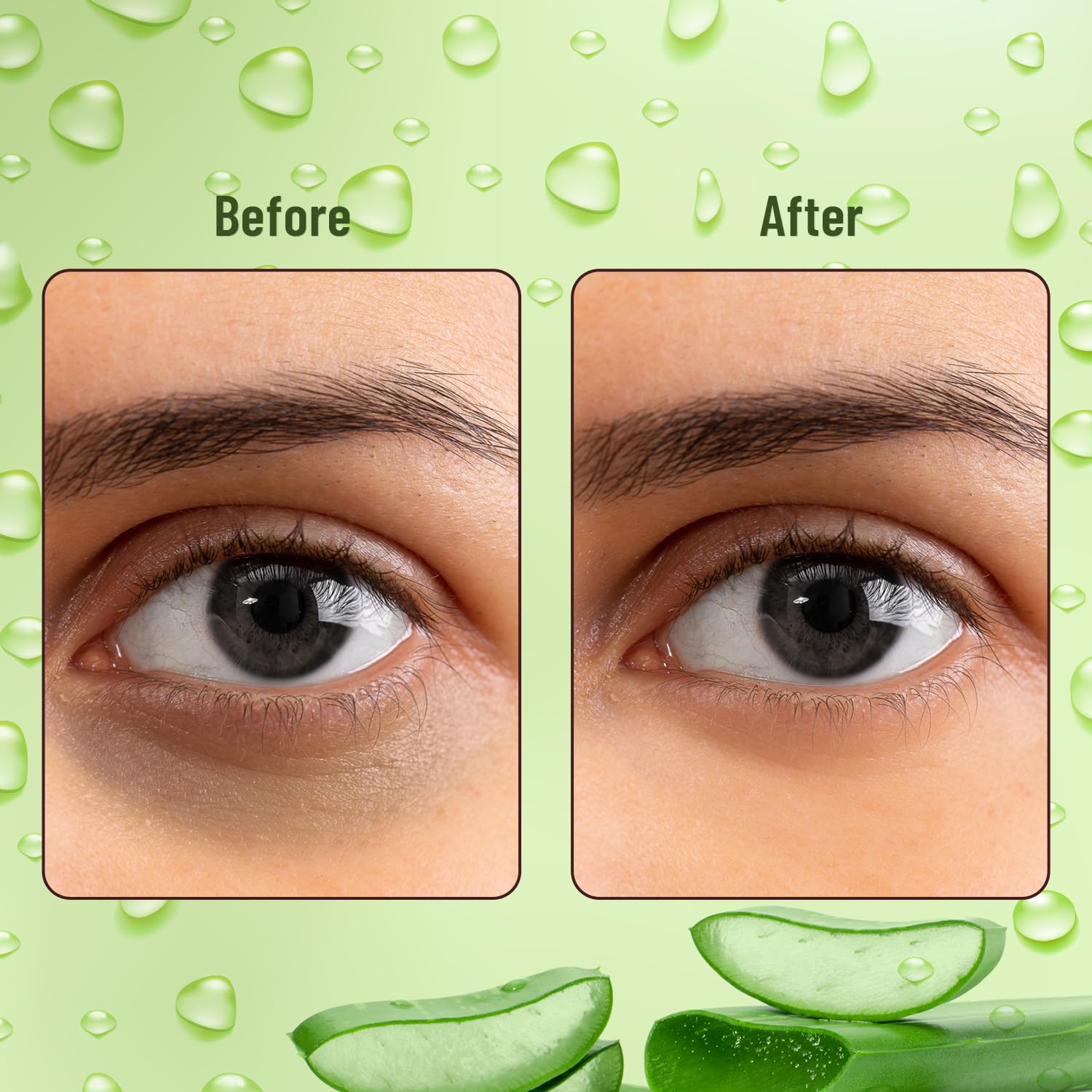 Swiss Beauty Hydra Anti Wrinkle Eye Serum Patch for dark circles Shade- Aloevera, 60 Pcs - Image 7