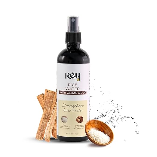 Rey Naturals Aqua Range Cedarwood & Rice Water Hair Growth Spray -200ml - Image 1