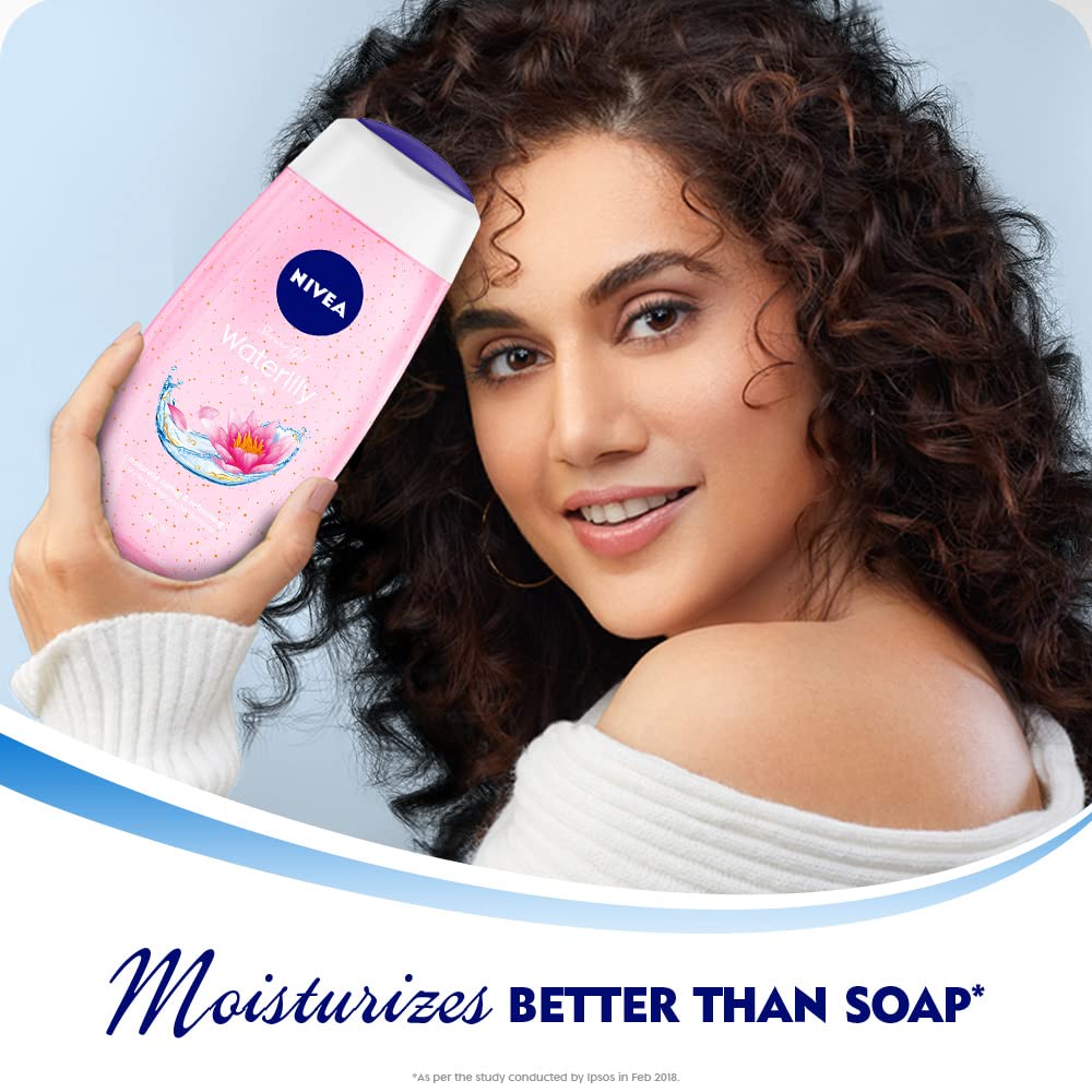 NIVEA Waterlily & Oil 250ml Body Wash - Image 6