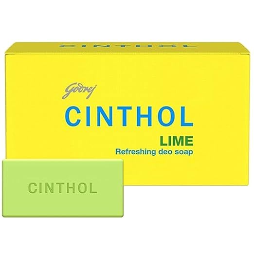 Cinthol Lime Bath Soap - 75g (Pack of 4) - Image 1