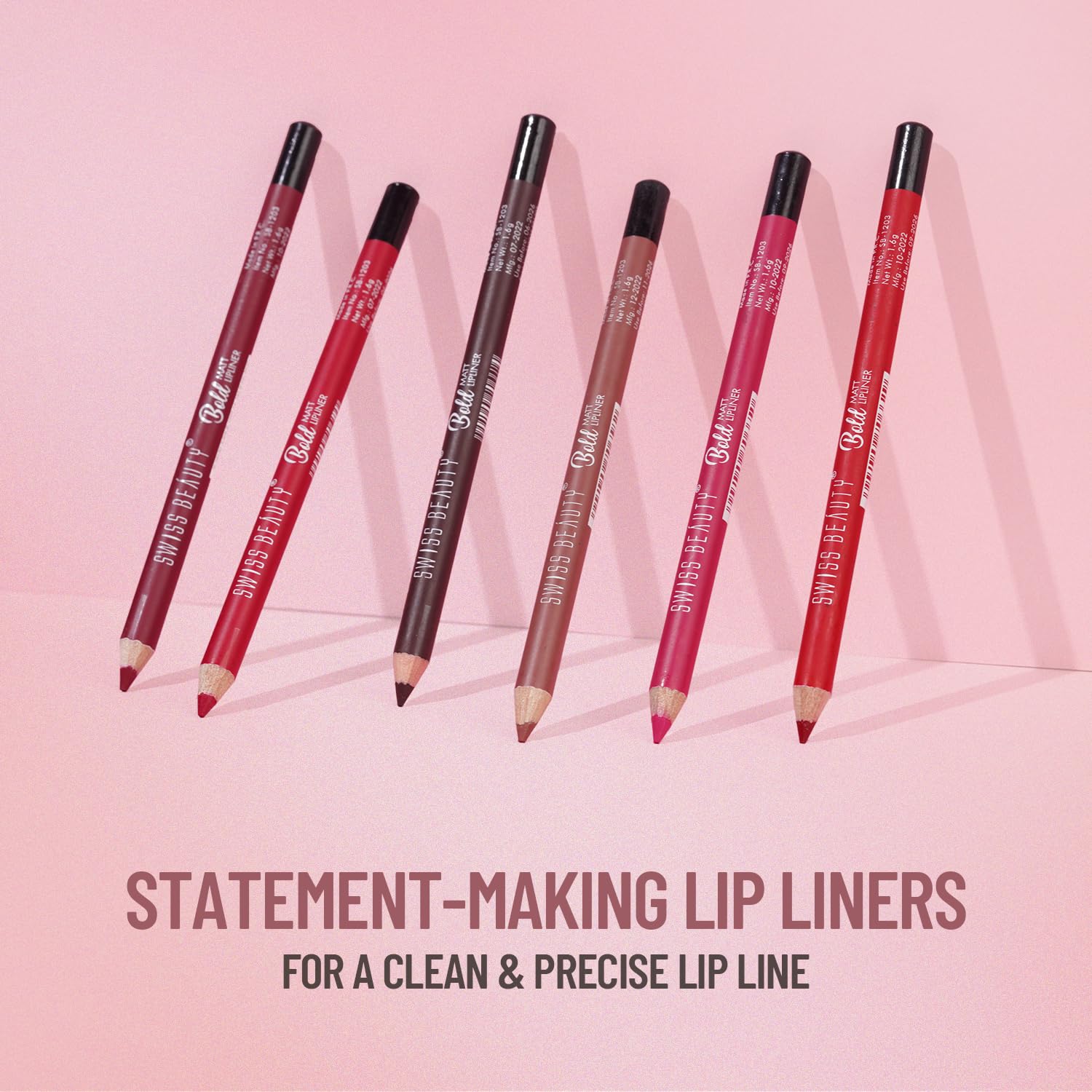 Swiss Beauty Bold Matt Lip Liner - Image 5