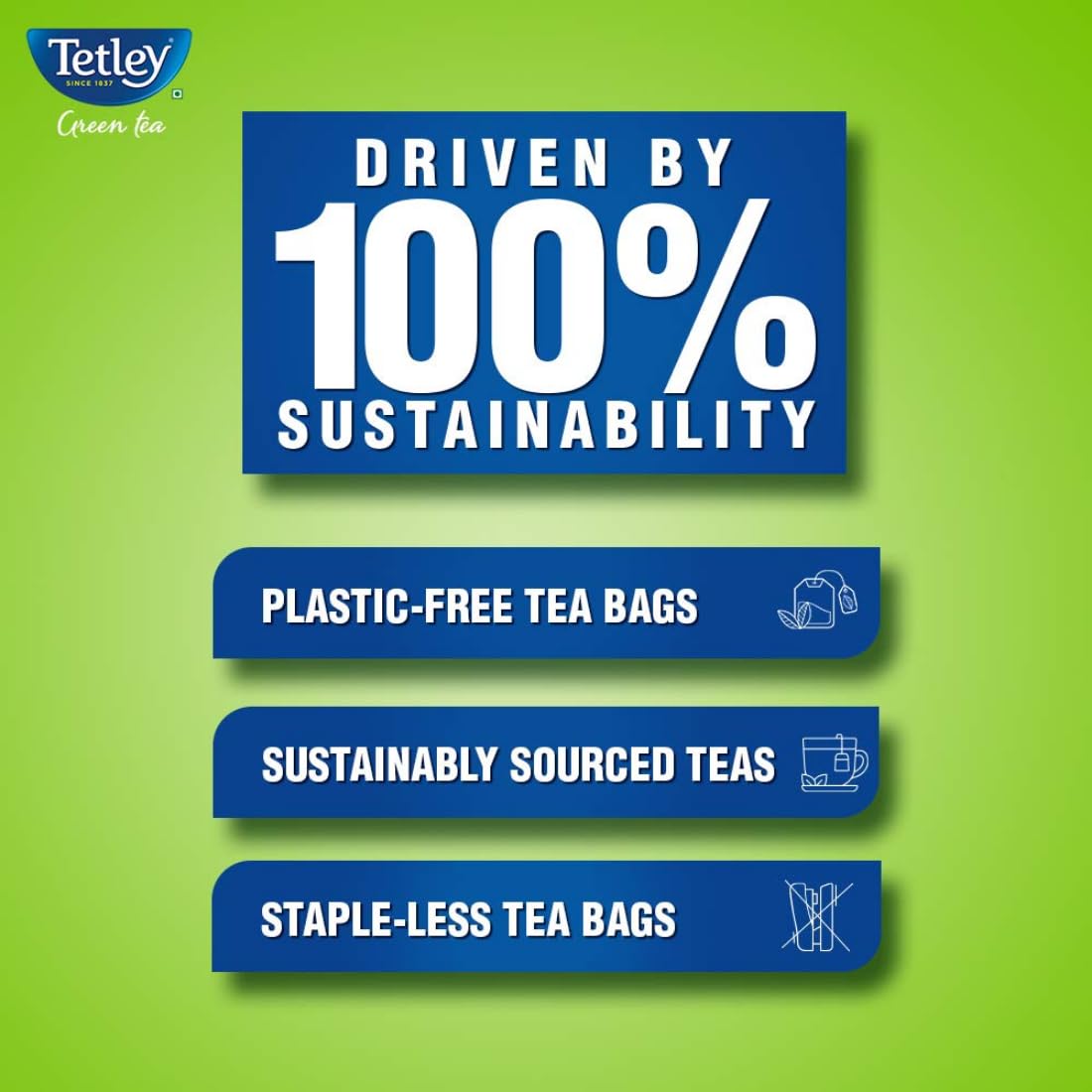 Tetley Green Tea Immune with Added Vitamin C, Lemon and Honey, 100 Tea Bags Flavour : Lemon and Honey - Image 7