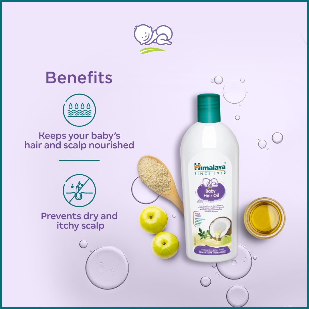 Himalaya Baby Hair Oil 200 ml(1 Count) - Image 2
