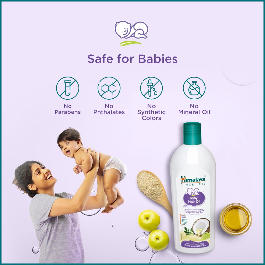 Himalaya Baby Hair Oil 200 ml(1 Count) - Image 4