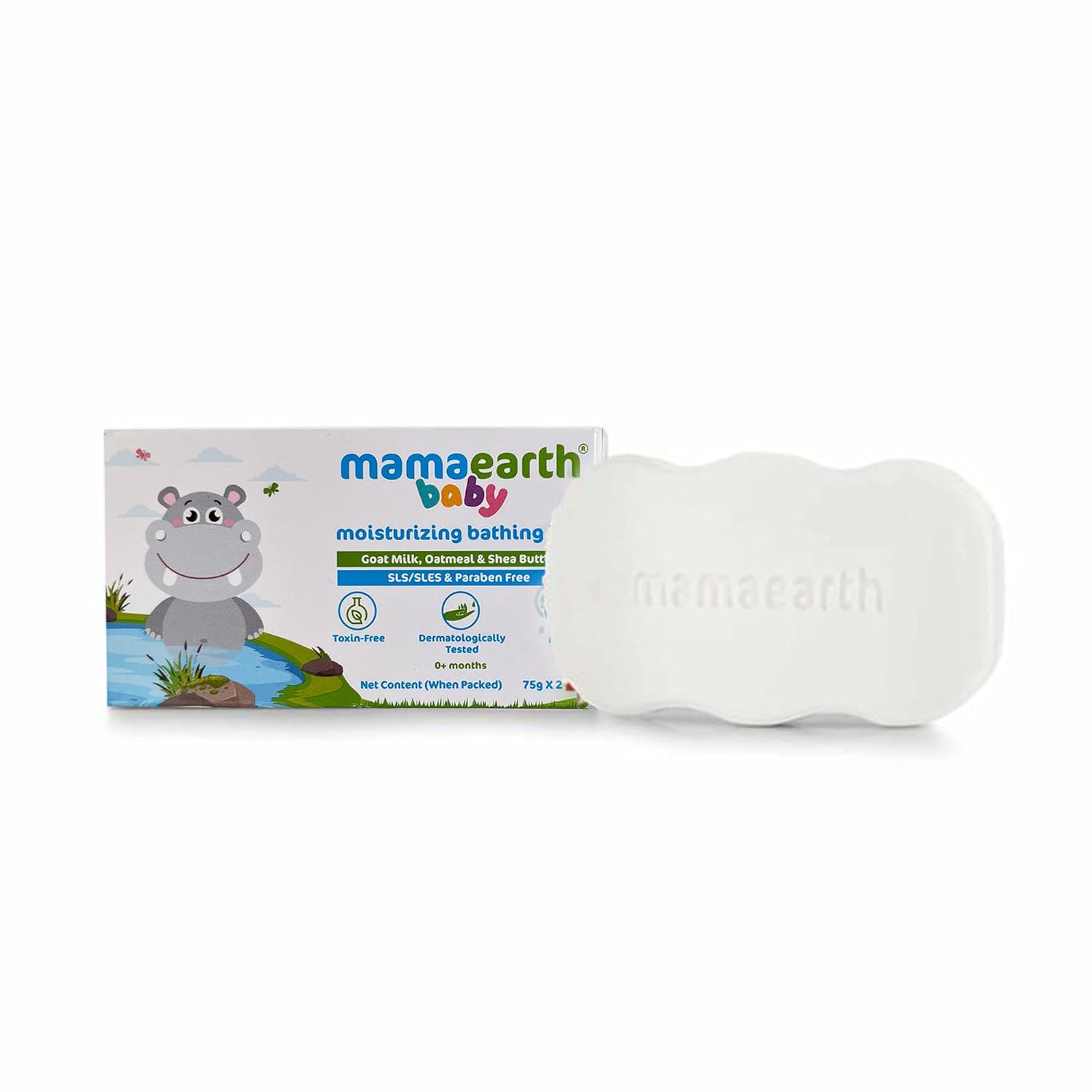 Mamaearth Moisturizing Bathing Bar For Babies - 75 g x 2 - Image 2