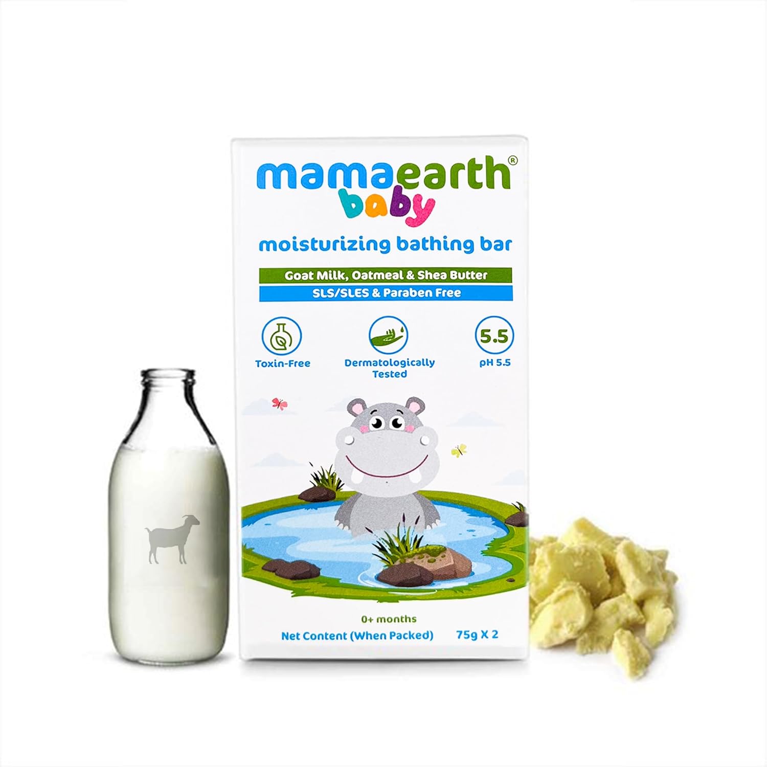 Mamaearth Moisturizing Bathing Bar For Babies - 75 g x 2 - Image 7