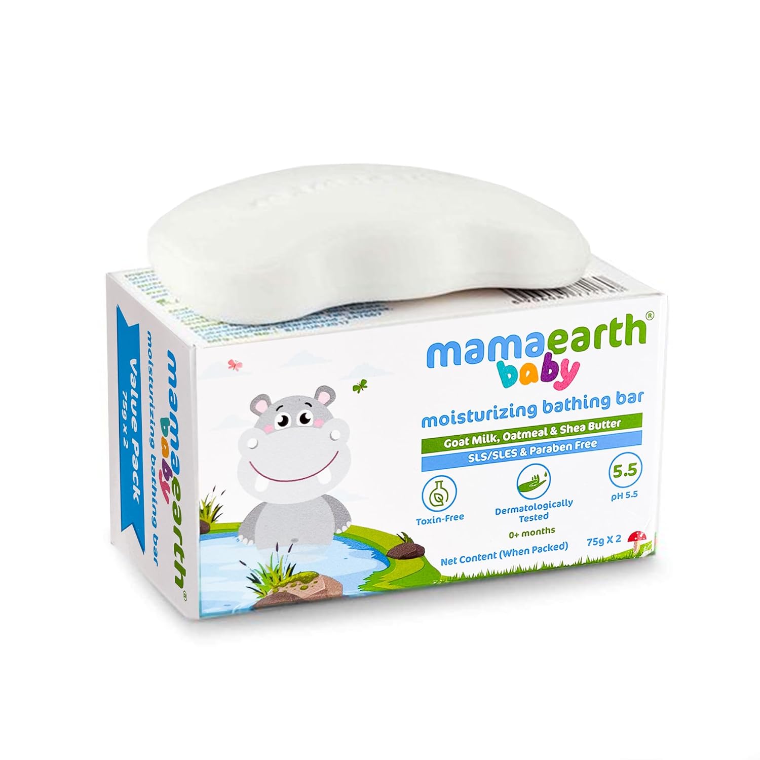 Mamaearth Moisturizing Bathing Bar For Babies - 75 g x 2 - Image 8