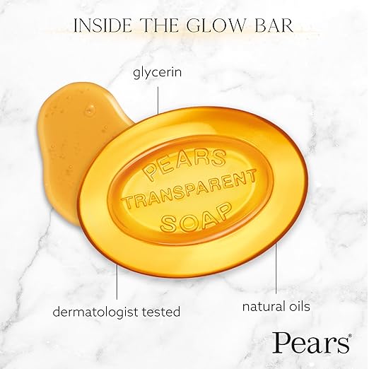 Pears Pure & Gentle Soap Bar (Combo Pack of 3) - With Glycerin for Soft, Glowing Skin & Body - Image 3