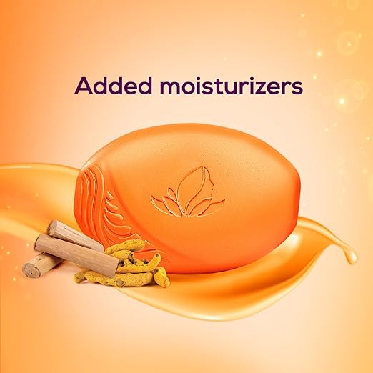 Santoor Sandal and Turmeric Soap, 150g (Pack of 4) - Image 5