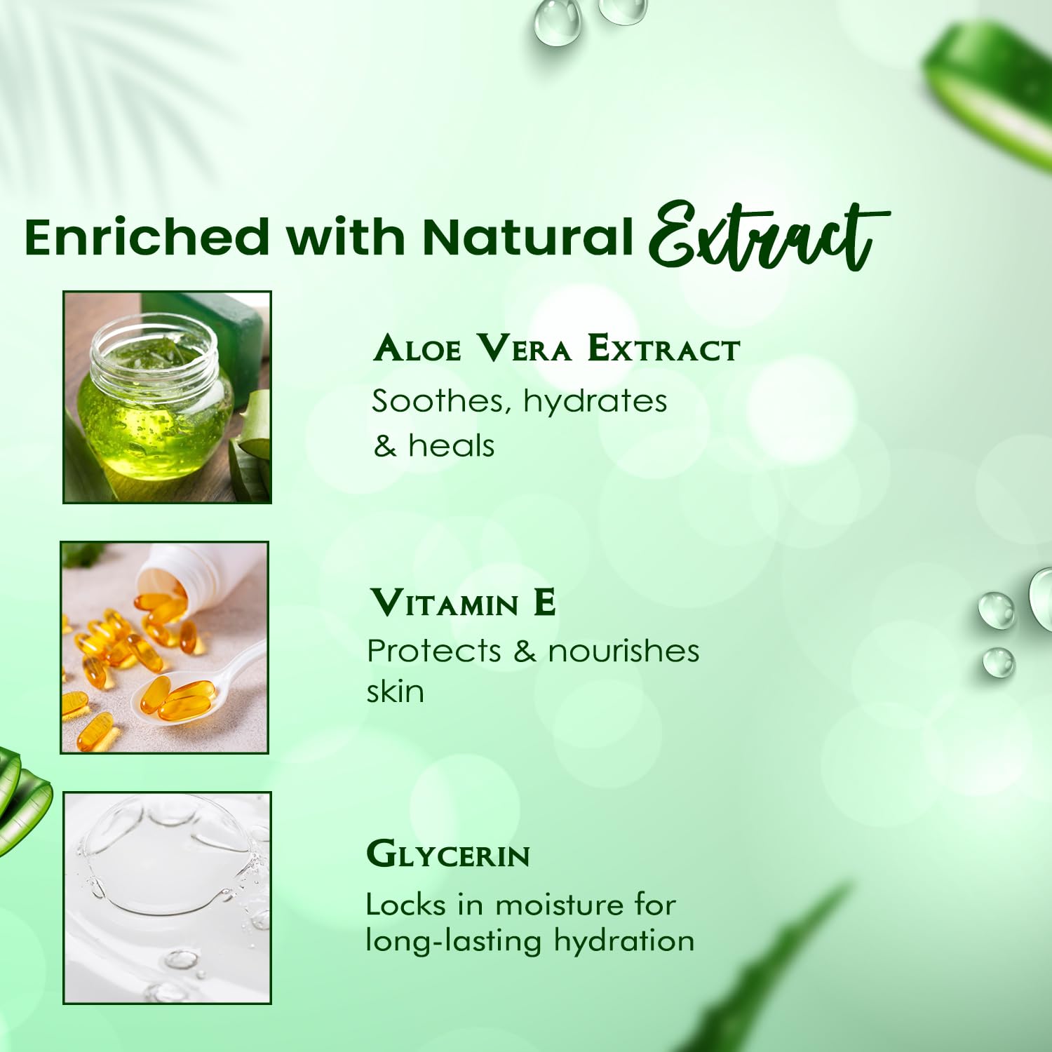 NutriGlow Aloe Vera Gel Face Moisturizer for men - Image 2
