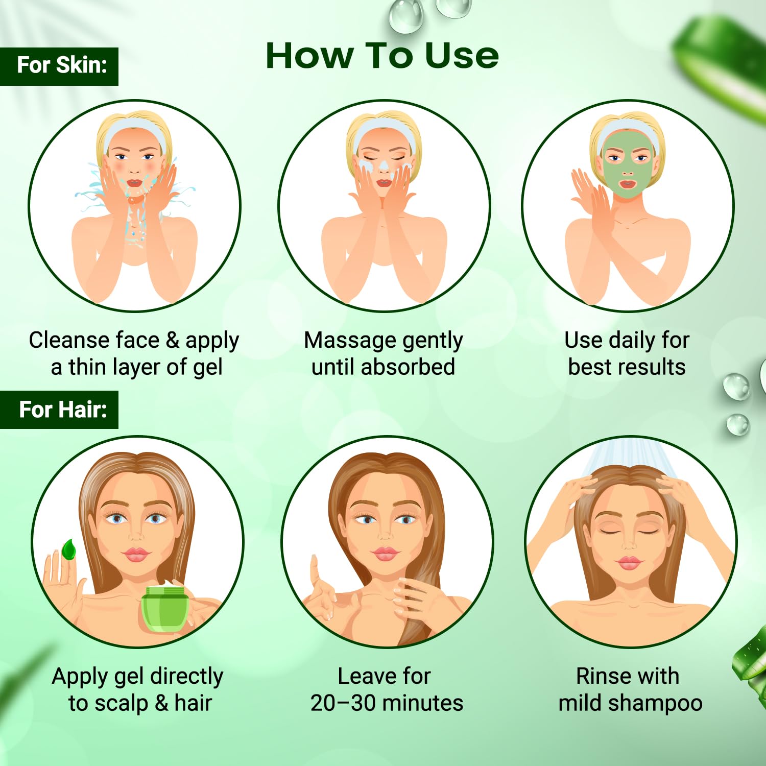 NutriGlow Aloe Vera Gel Face Moisturizer for men - Image 5