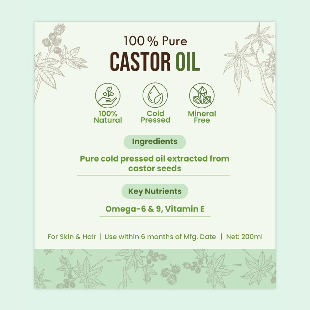 Nat Habit Cold Pressed 100% Pure Castor  - Image 2