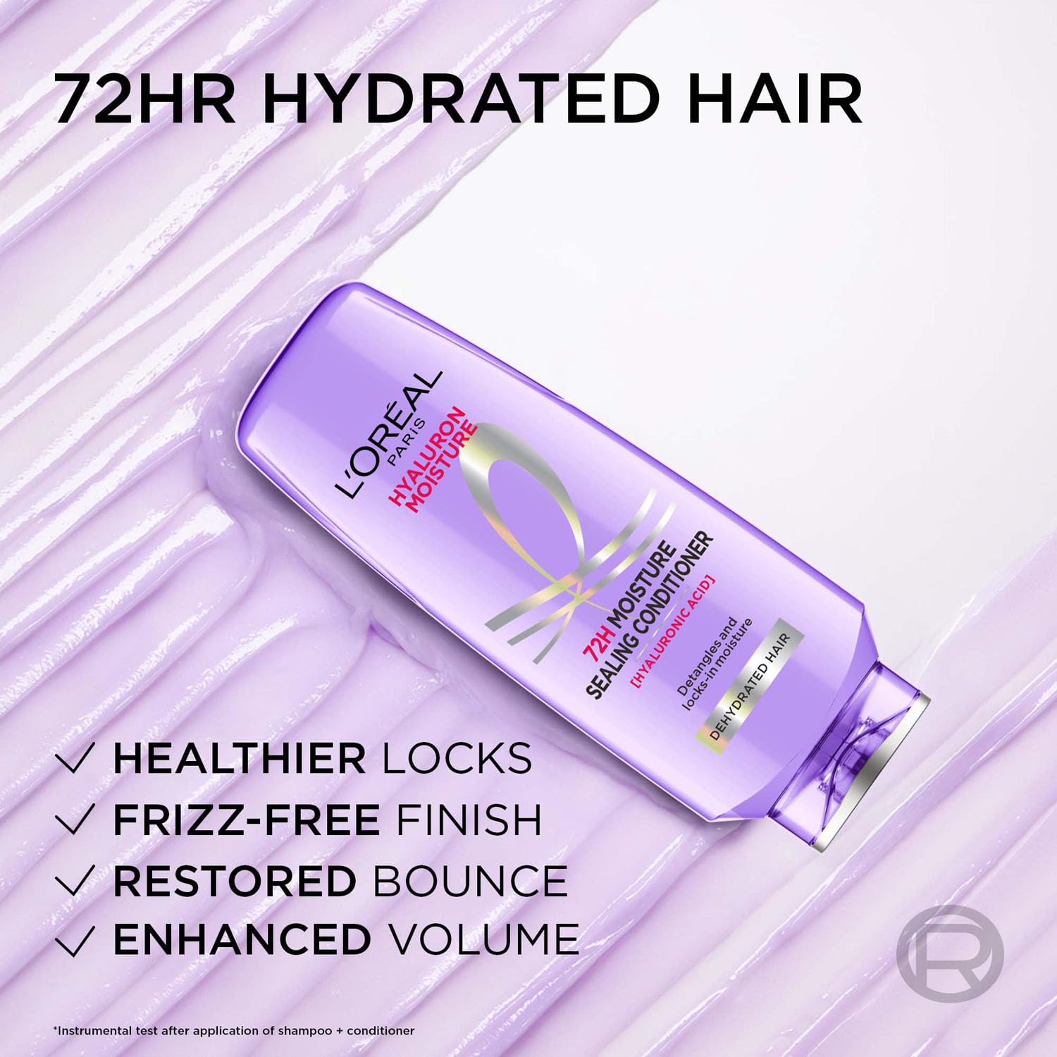 L'Oreal Paris Fresh Hyaluron Moisture 72HR Moisture Sealing Conditioner 175ml - Image 8