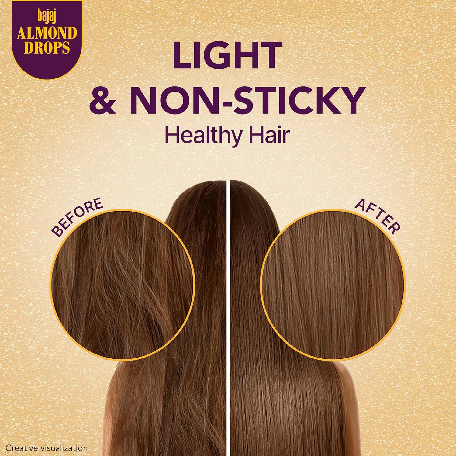 Bajaj Almond Drops Hair Oil, 625ml, Light & Non-Sticky with 6X Vitamin E for 2X Hair fall Reduction - Image 5