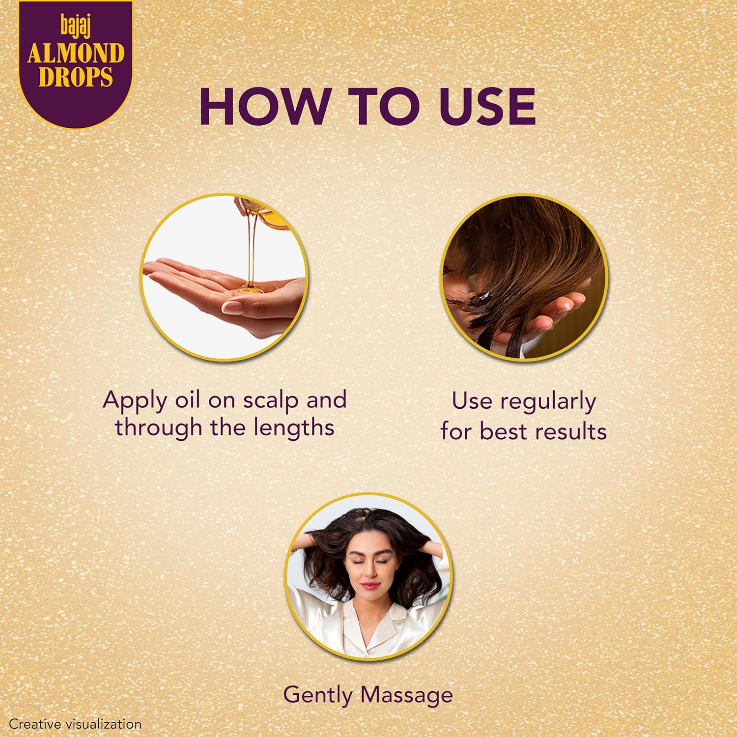 Bajaj Almond Drops Hair Oil, 625ml, Light & Non-Sticky with 6X Vitamin E for 2X Hair fall Reduction - Image 6