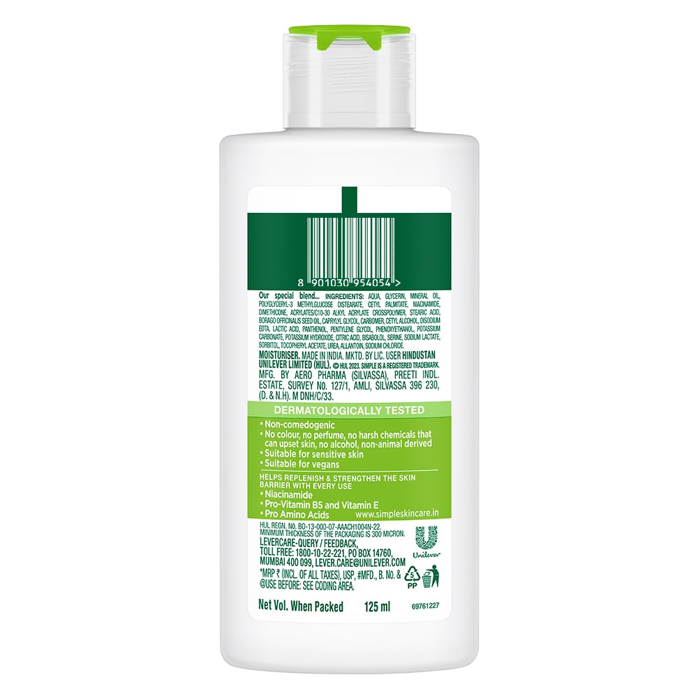 Simple Kind To Skin Hydrating Light Moisturiser Lotion 125ml  - Image 2
